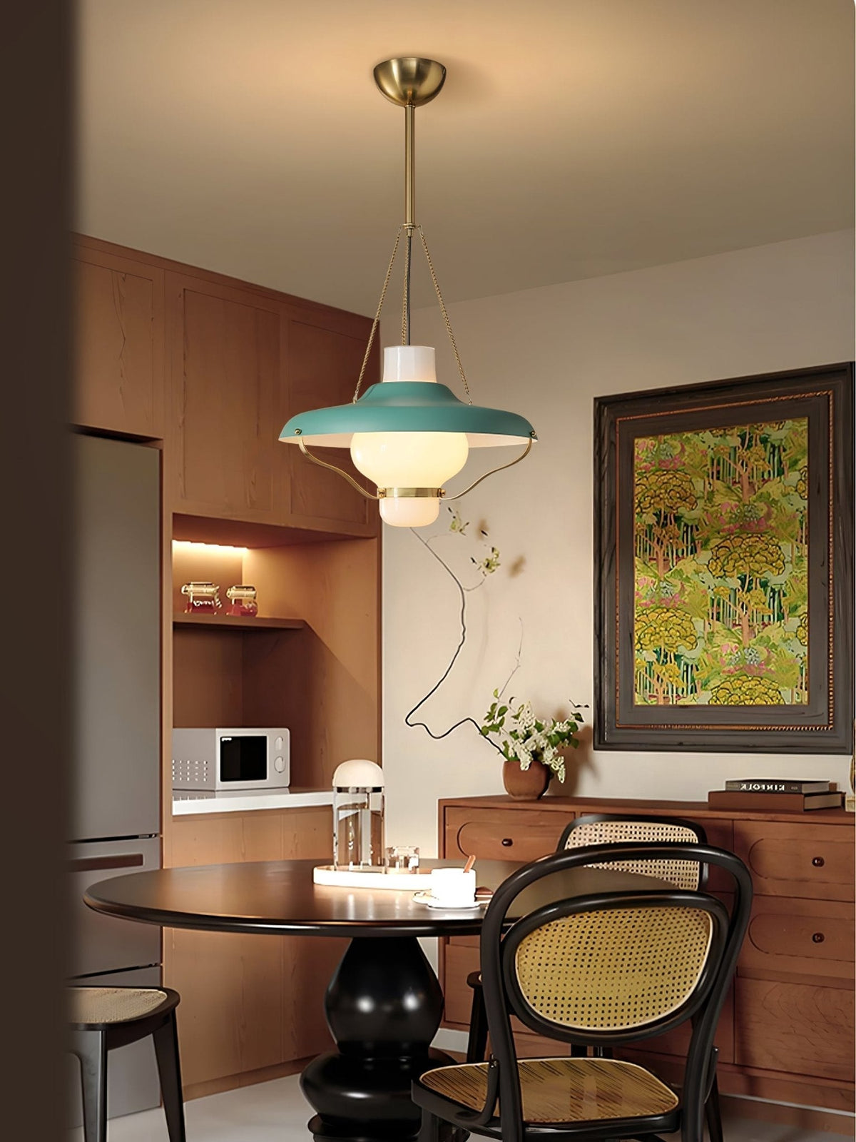 Olaeon Mid-Century glas hanglamp