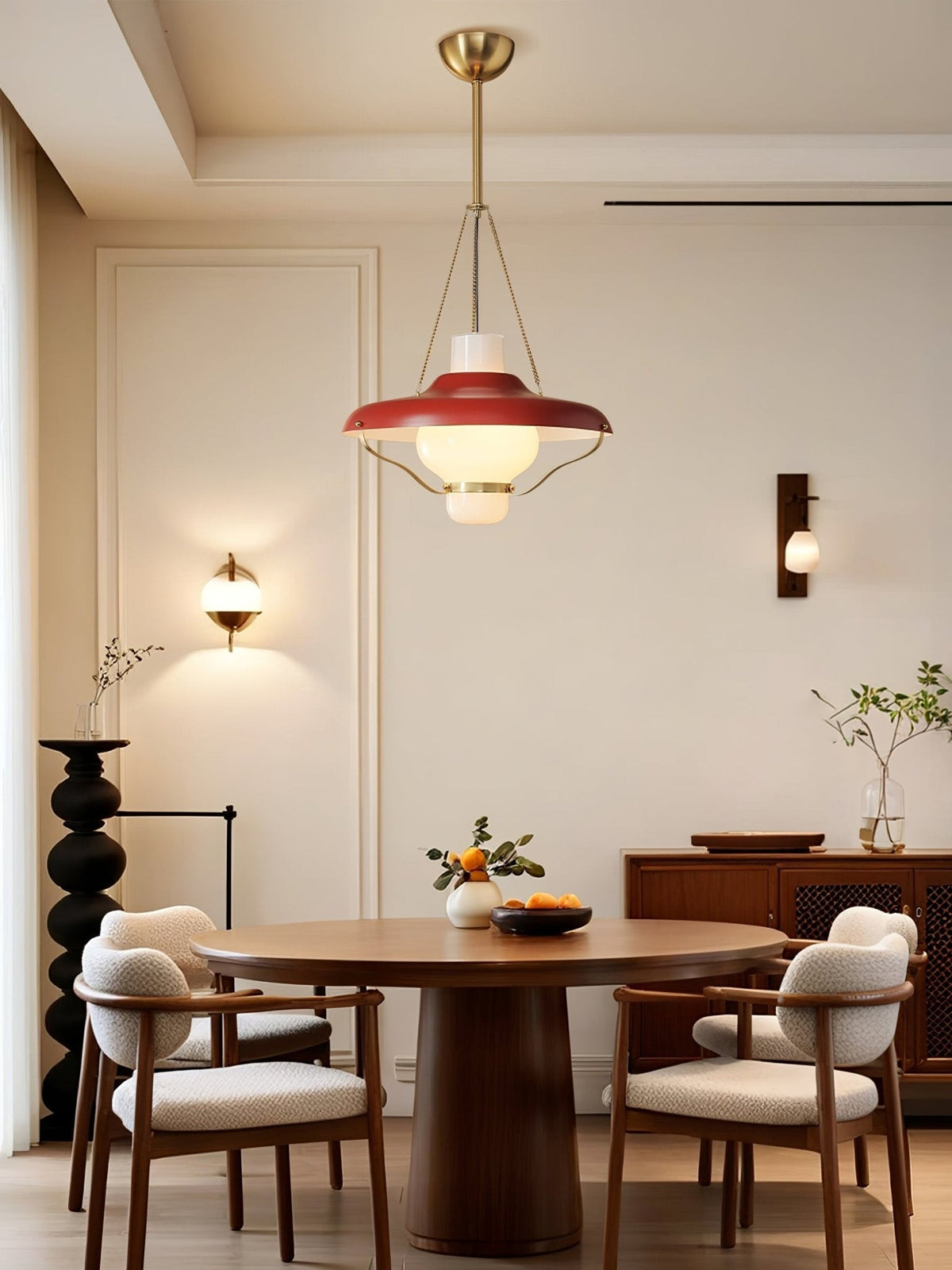 Olaeon Mid-Century glas hanglamp