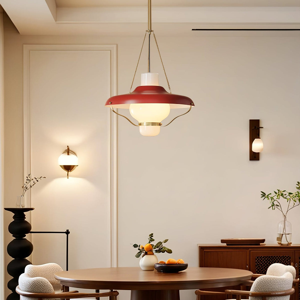 Olaeon Mid-Century glas hanglamp
