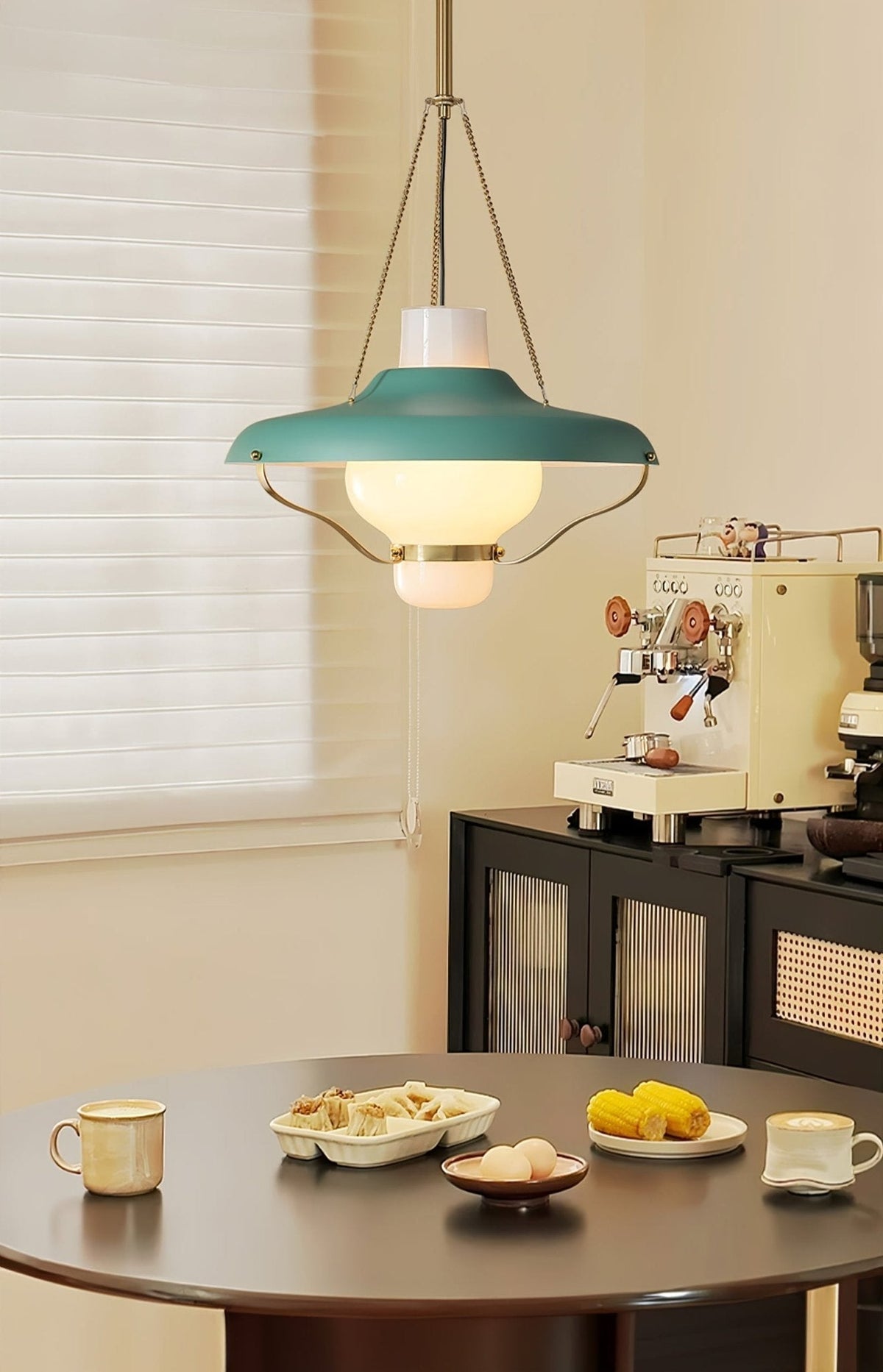 Olaeon Mid-Century glas hanglamp