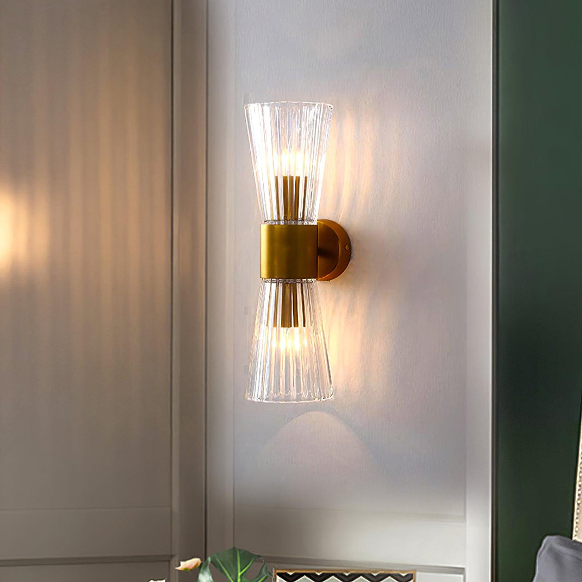 Cyrinenne kristallen artistieke wandlamp