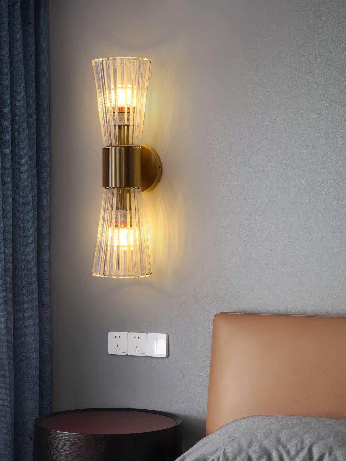 Cyrinenne kristallen artistieke wandlamp
