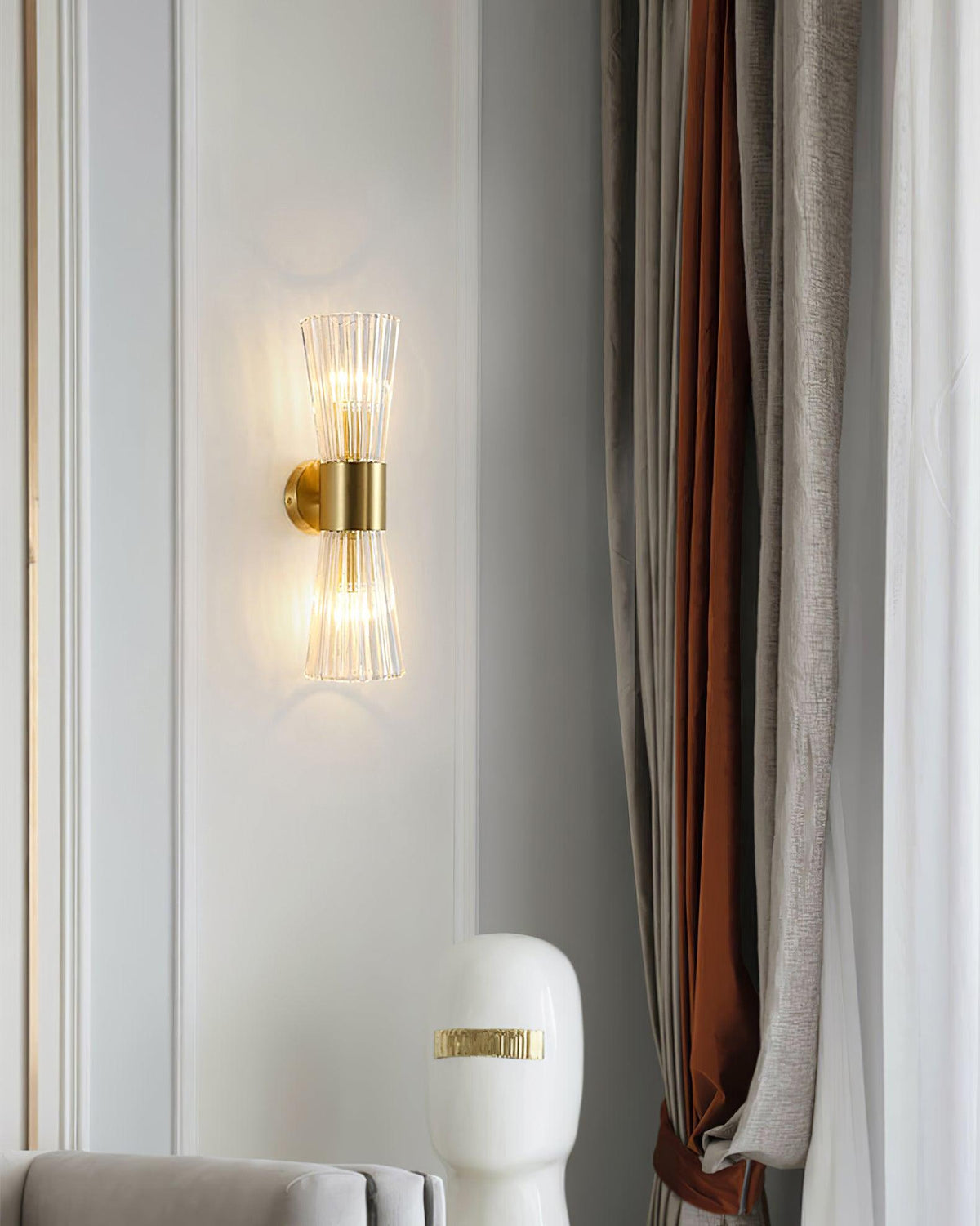 Cyrinenne kristallen artistieke wandlamp