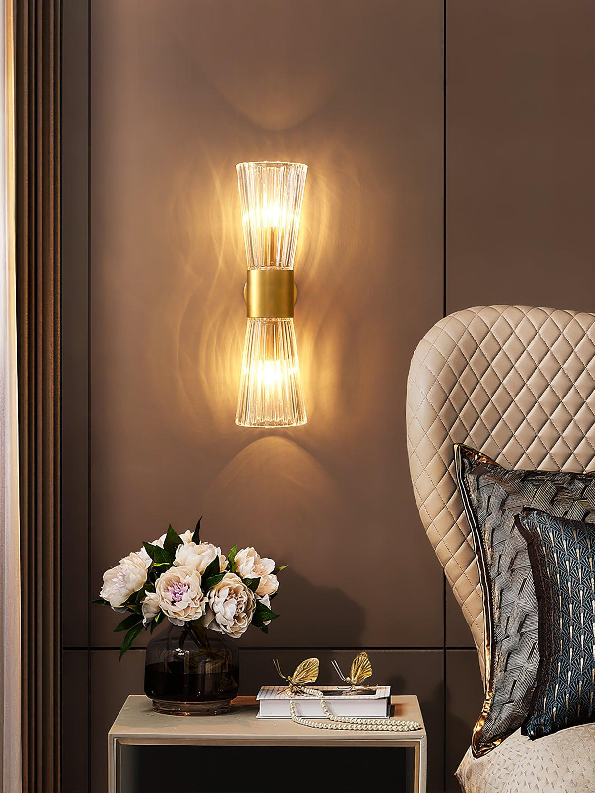 Cyrinenne kristallen artistieke wandlamp