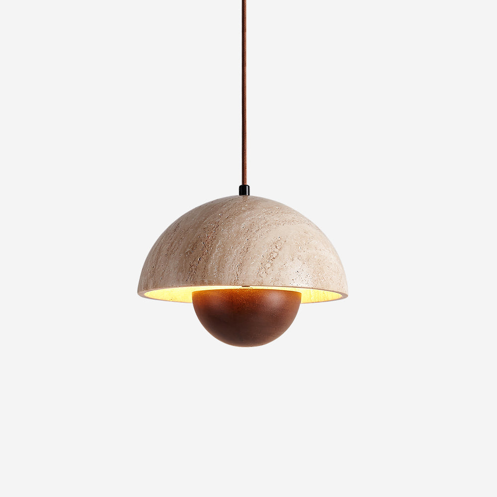 Cadorisra travertin hanglamp Hout