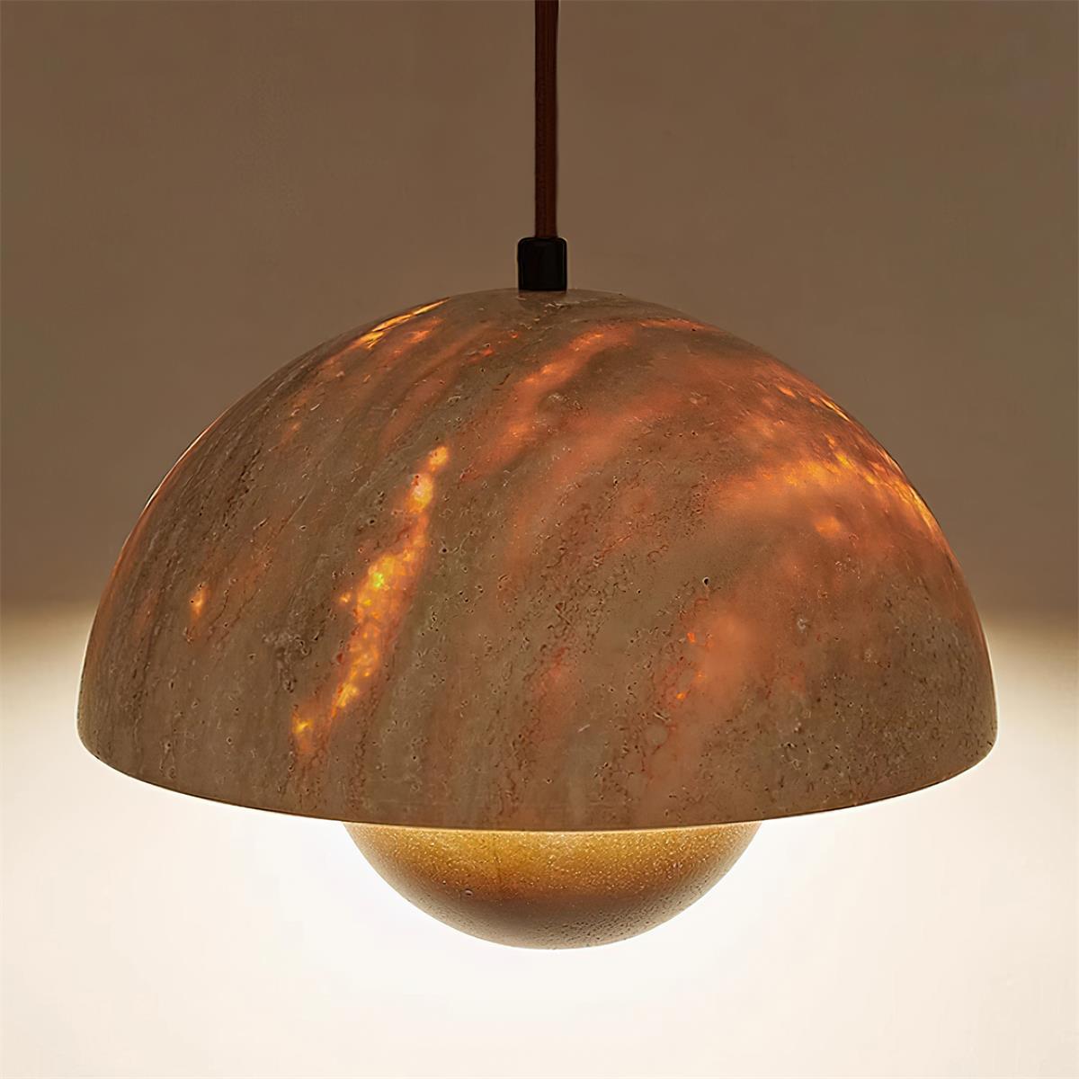 Cadorisra travertin hanglamp Hout
