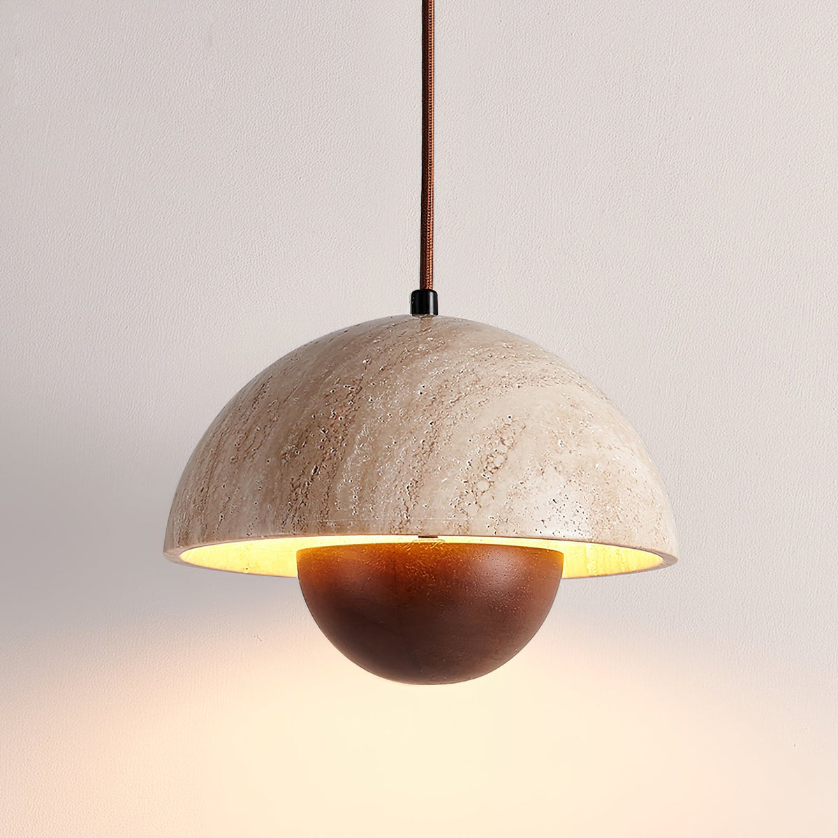 Cadorisra travertin hanglamp Hout