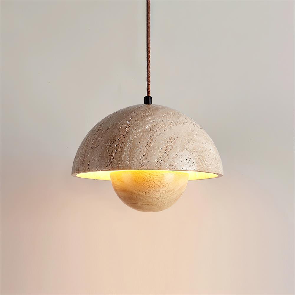 Cadorisra travertin hanglamp Hout