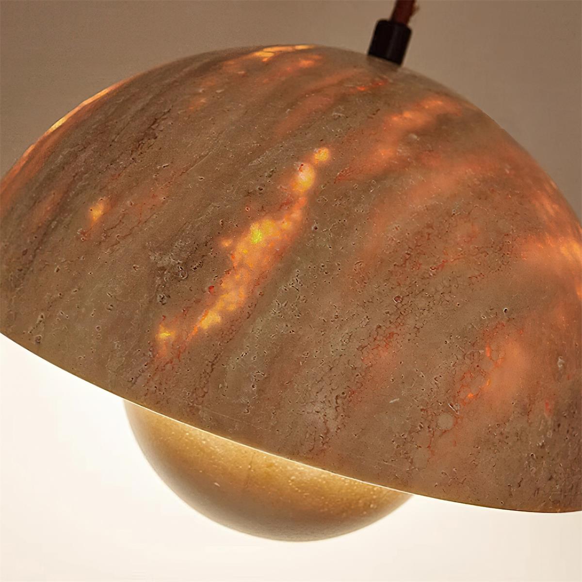Cadorisra travertin hanglamp Hout