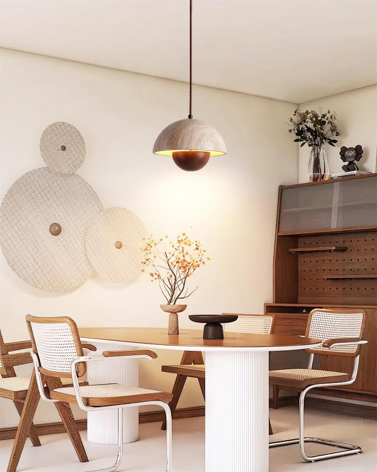 Cadorisra travertin hanglamp Hout