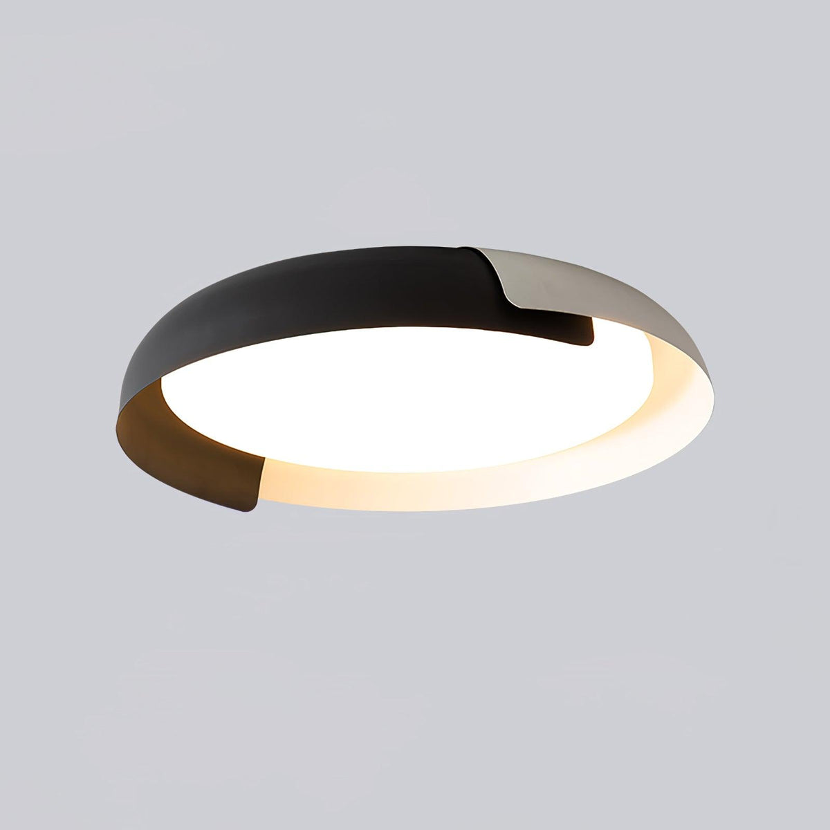Nomino Plafondlamp Rond Acryl Hout Zacht Minimalistisch
