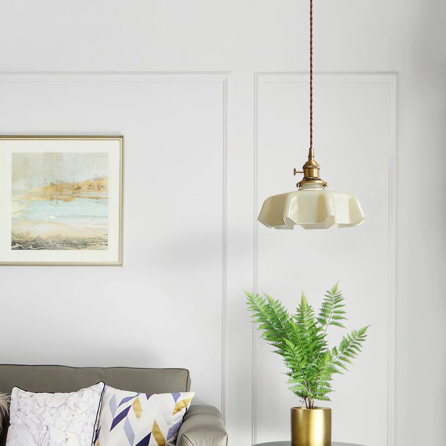 Hailie Vintage LED Hanglampen Glas/Hout/Metaal Slaapkamer/Eetkamer