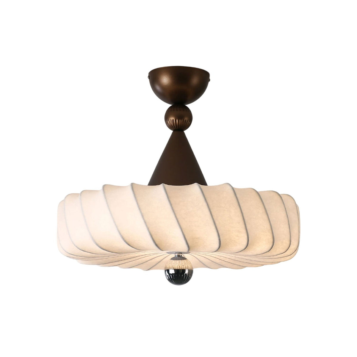 Zelore Swirl stof brons hanglamp