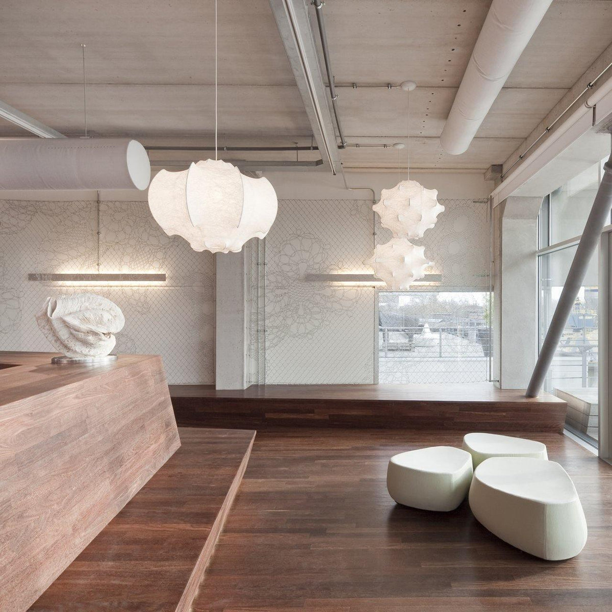 Lotus Minimalistische hanglamp van zijde