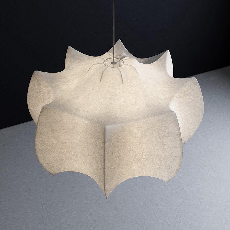 Lotus Minimalistische hanglamp van zijde