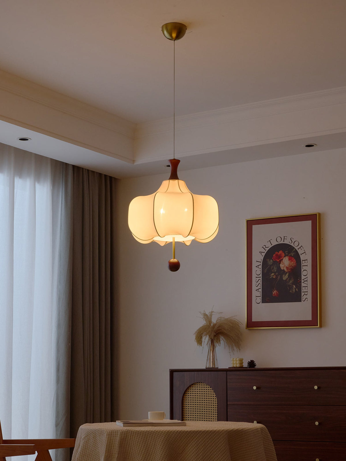 Venoryra Premium elegantie Cloud Houten hanglamp