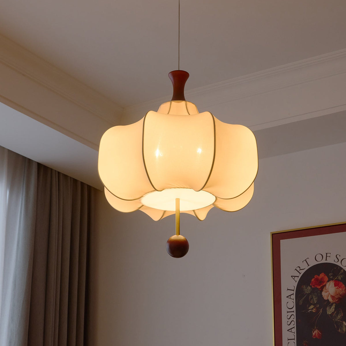 Venoryra Premium elegantie Cloud Houten hanglamp