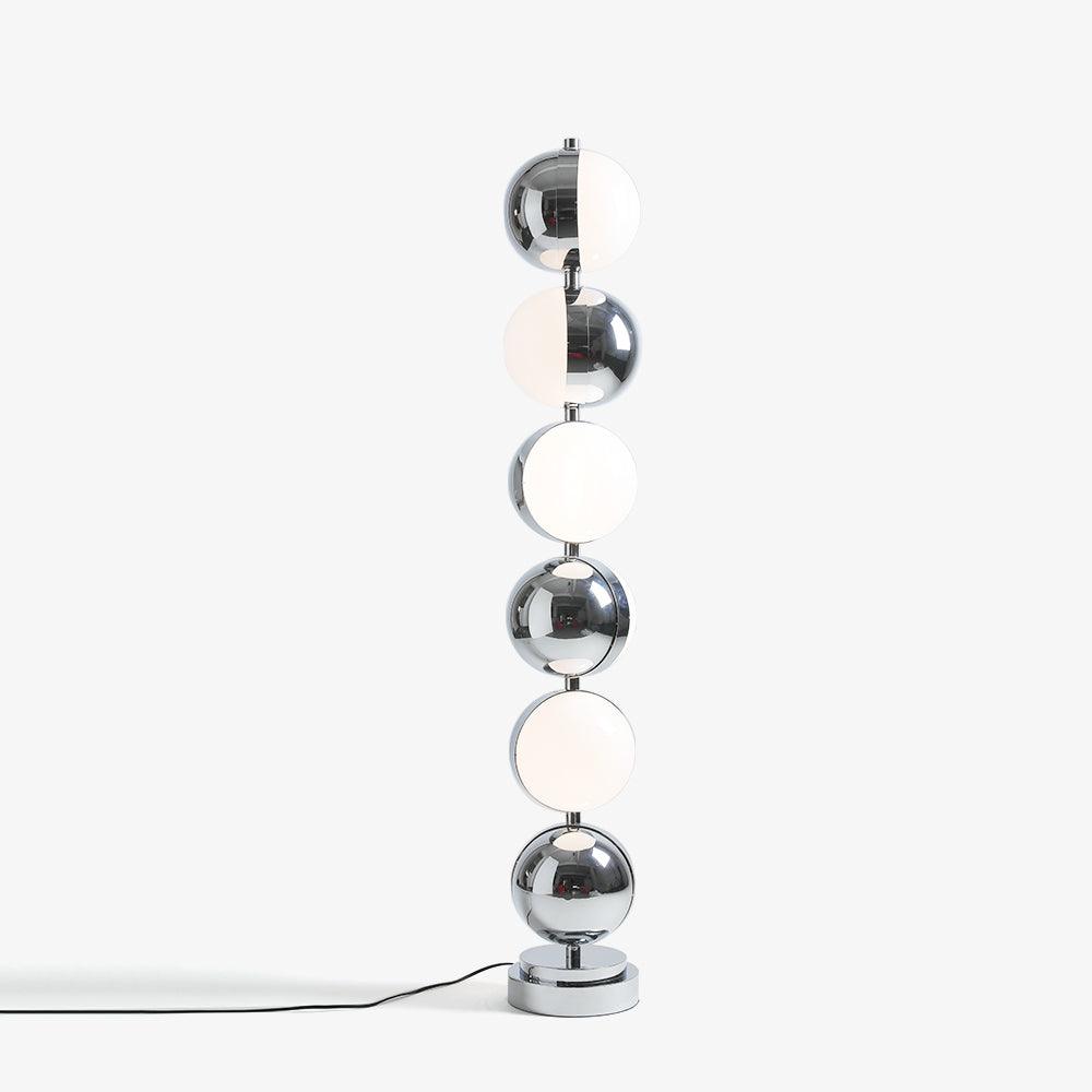 Boen moderne vloerlamp in chrome