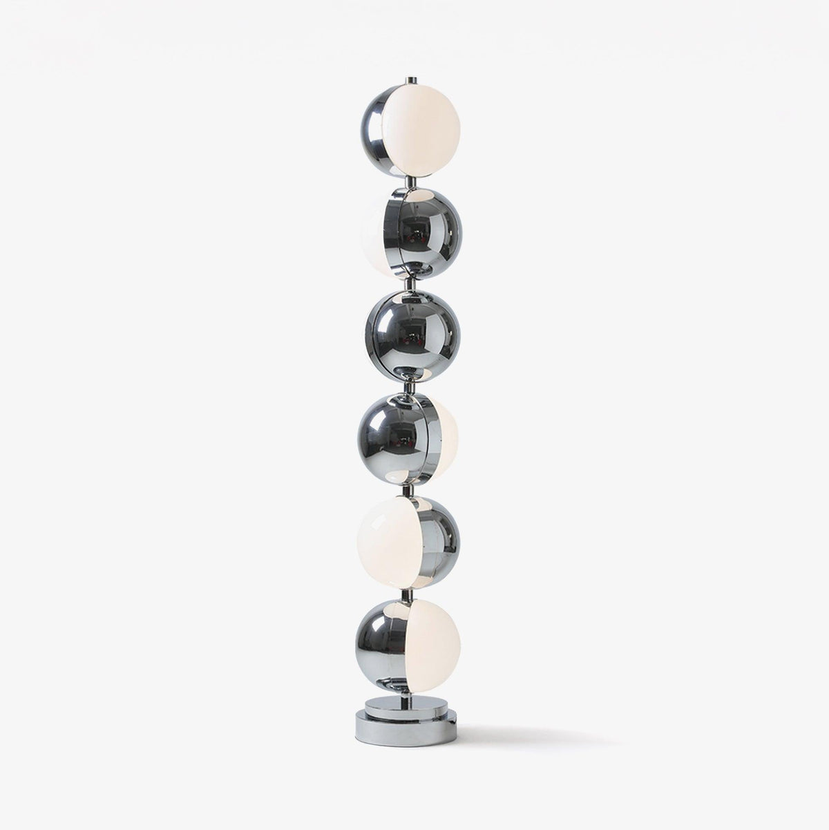 Boen moderne vloerlamp in chrome
