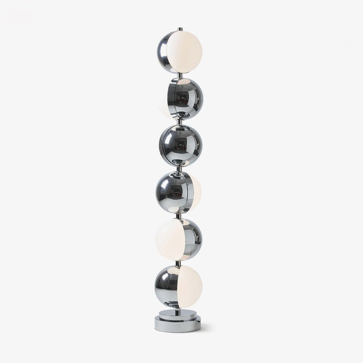Boen moderne vloerlamp in chrome