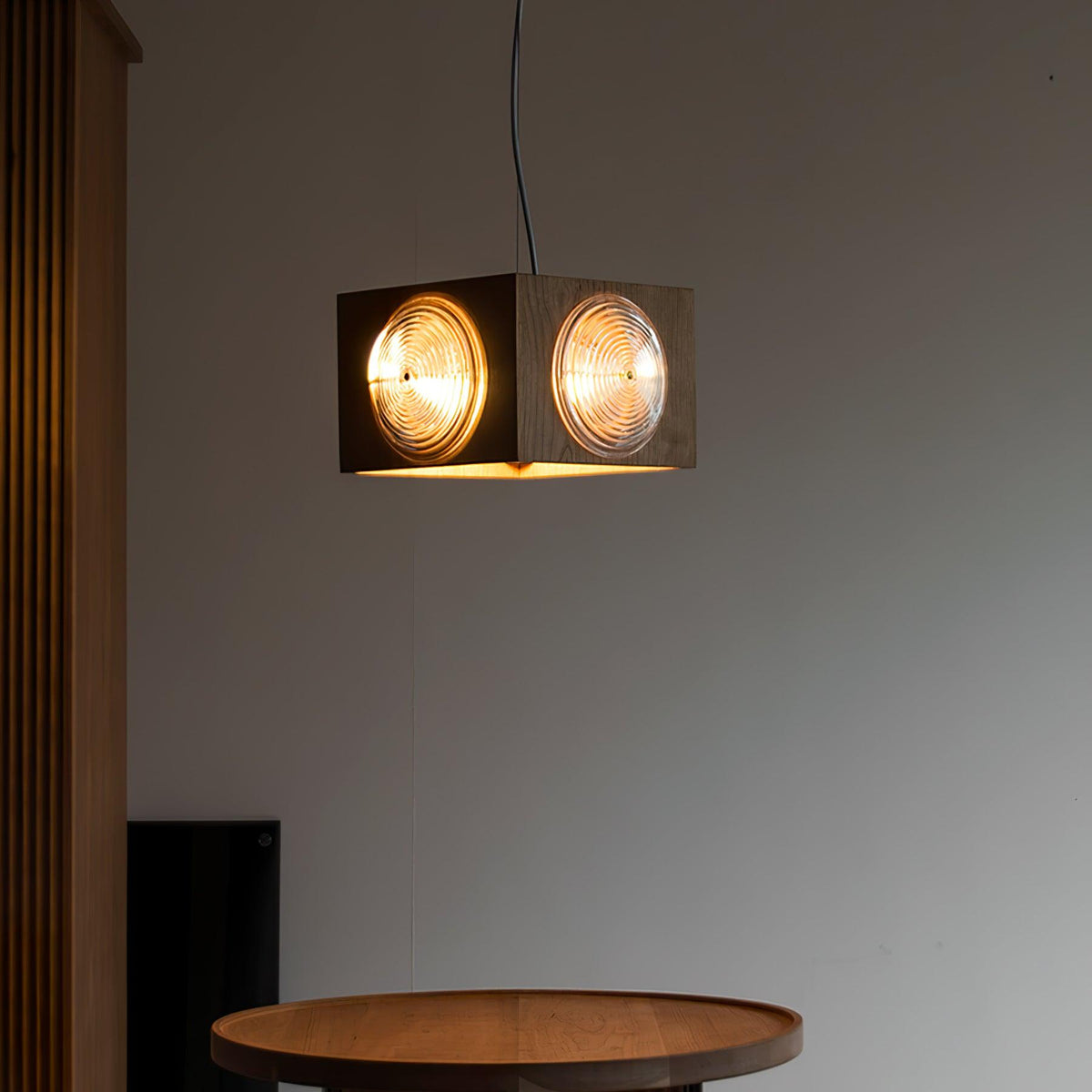 Allaeira Premium Noordse kunst houten hanglamp