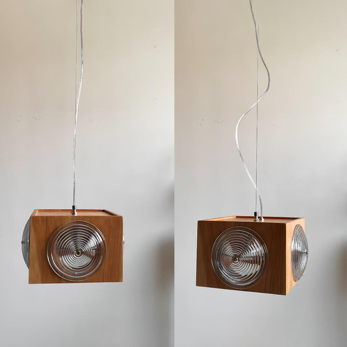 Allaeira Premium Noordse kunst houten hanglamp