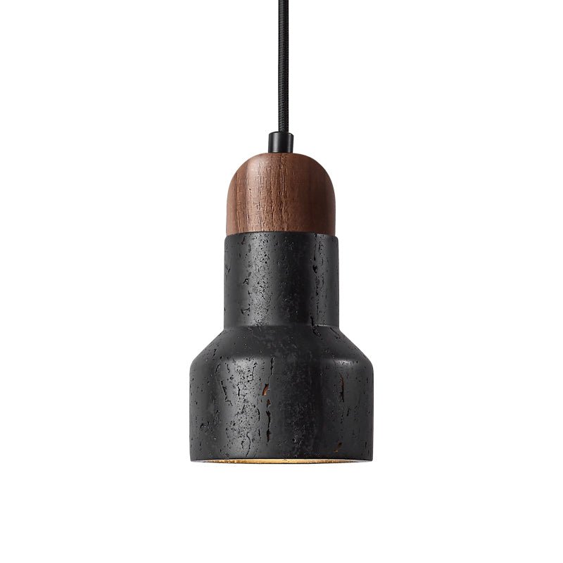 Foundry modern Zwart Travertin Hanglamp