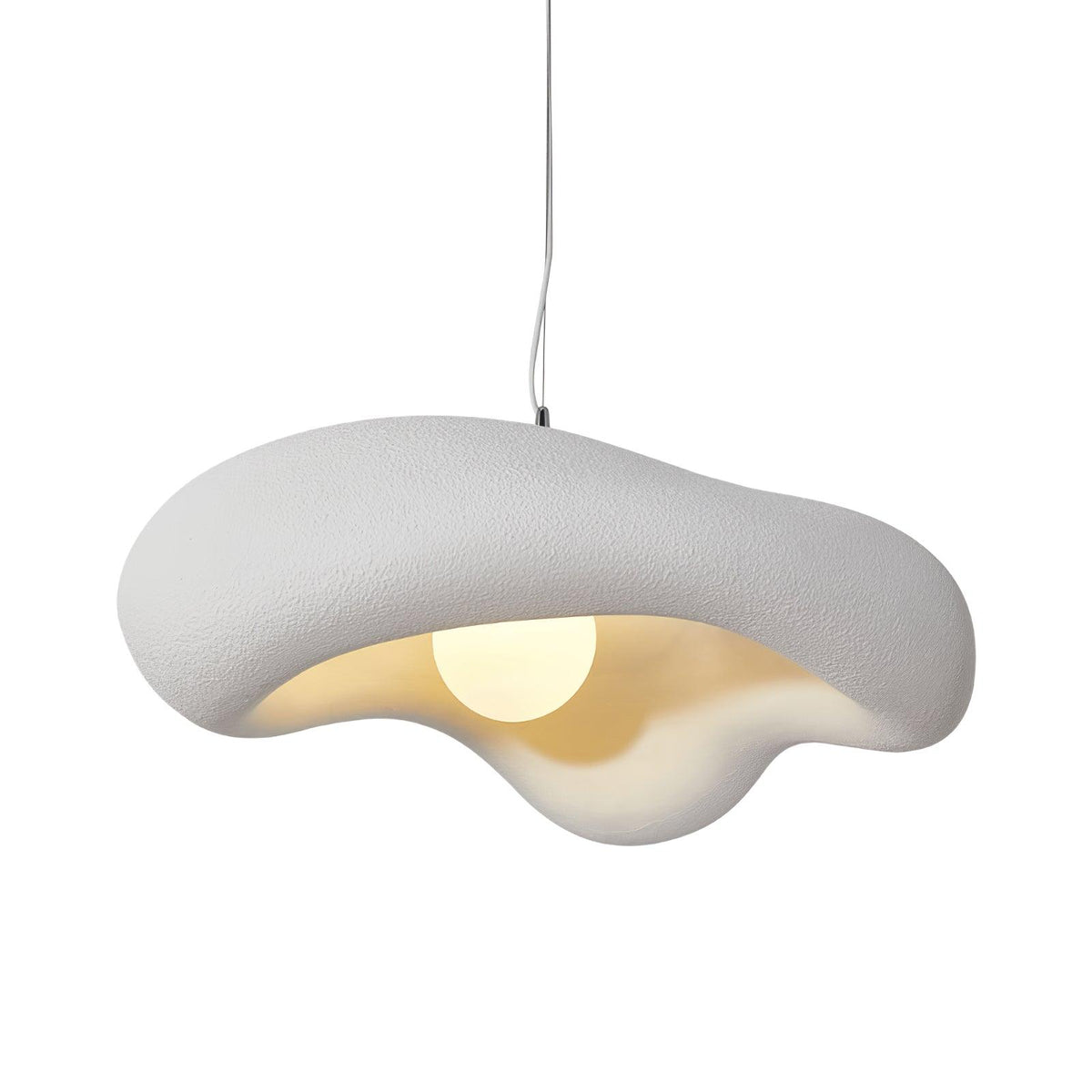 Hanglamp van hars in organische vorm voor moderne interieurs natuurlijk