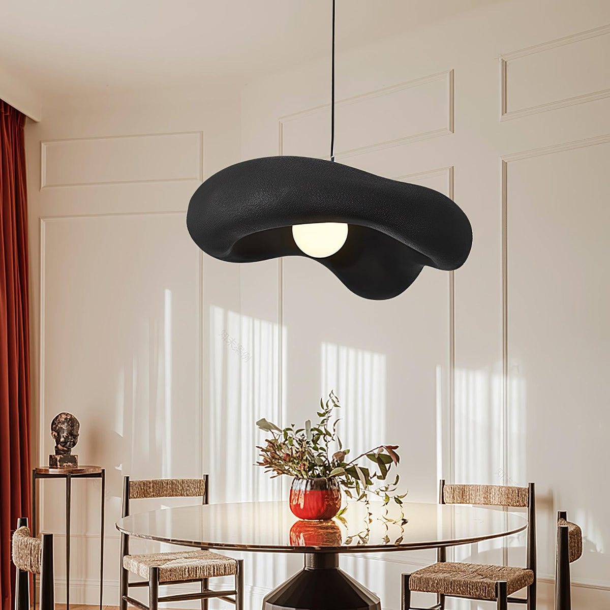 Hanglamp van hars in organische vorm voor moderne interieurs natuurlijk
