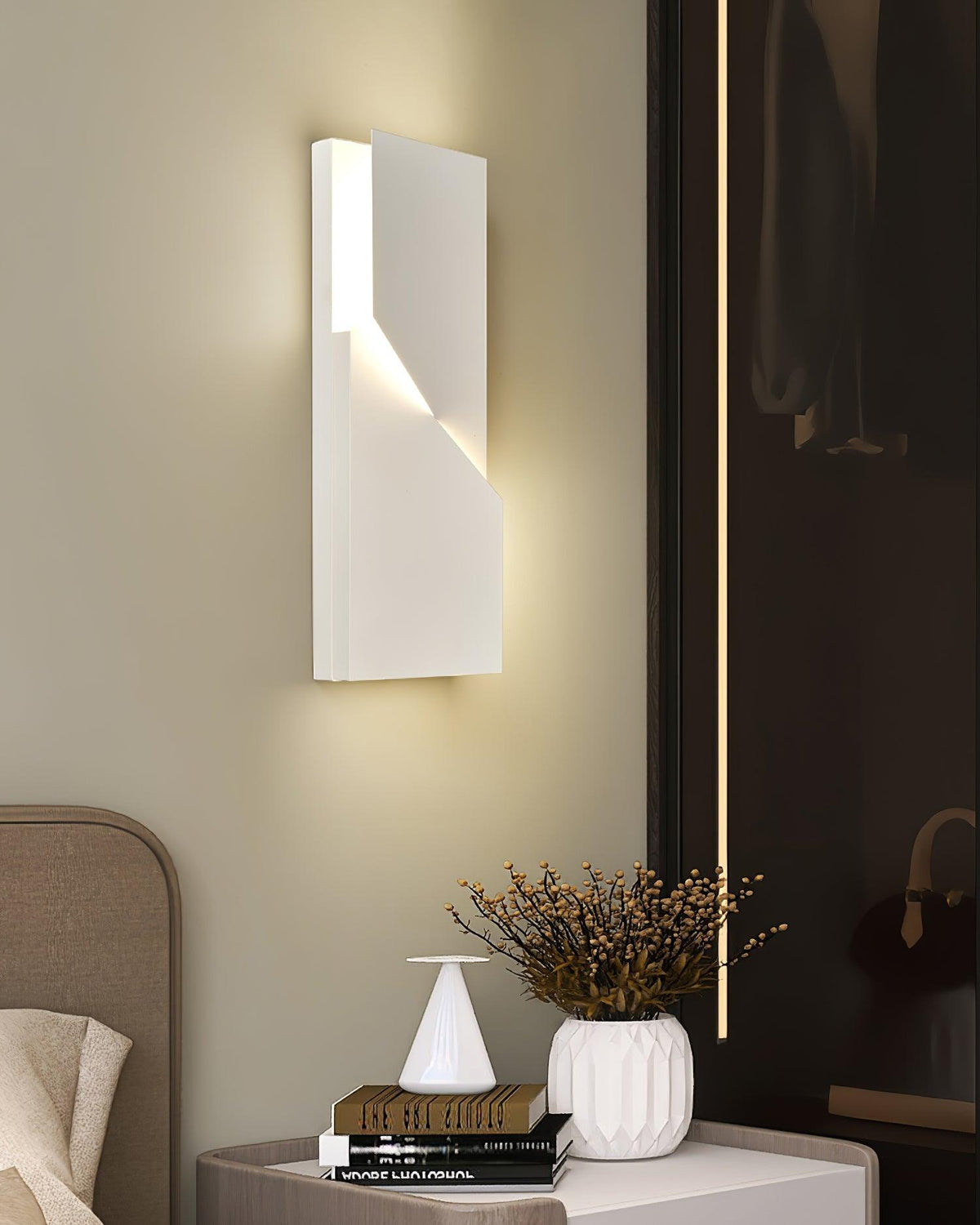 Wandlamp 3D Geometrische panelen gelaagde lichtkunst Afstandsbediening dimmen Modern