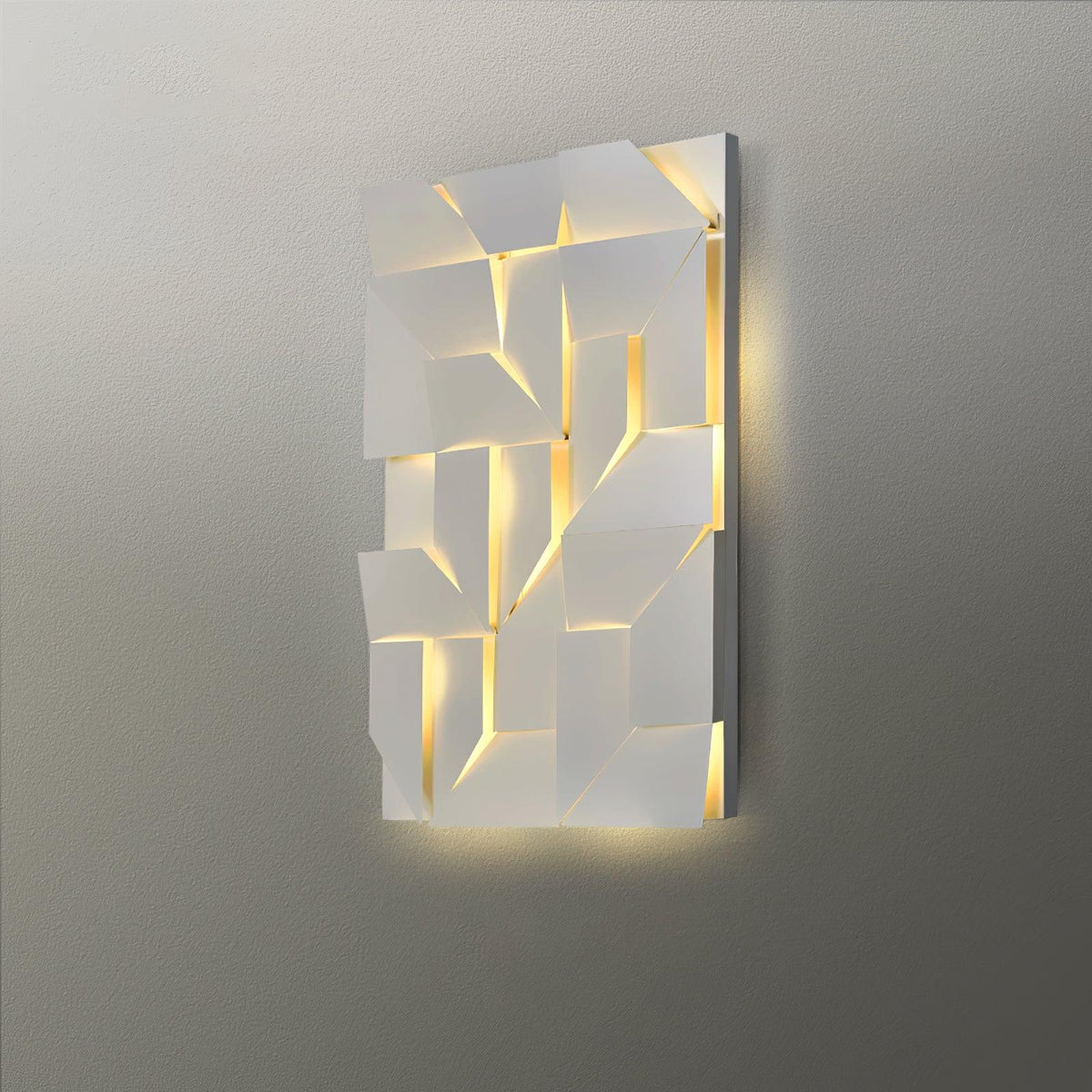Wandlamp 3D Geometrische panelen gelaagde lichtkunst Afstandsbediening dimmen Modern