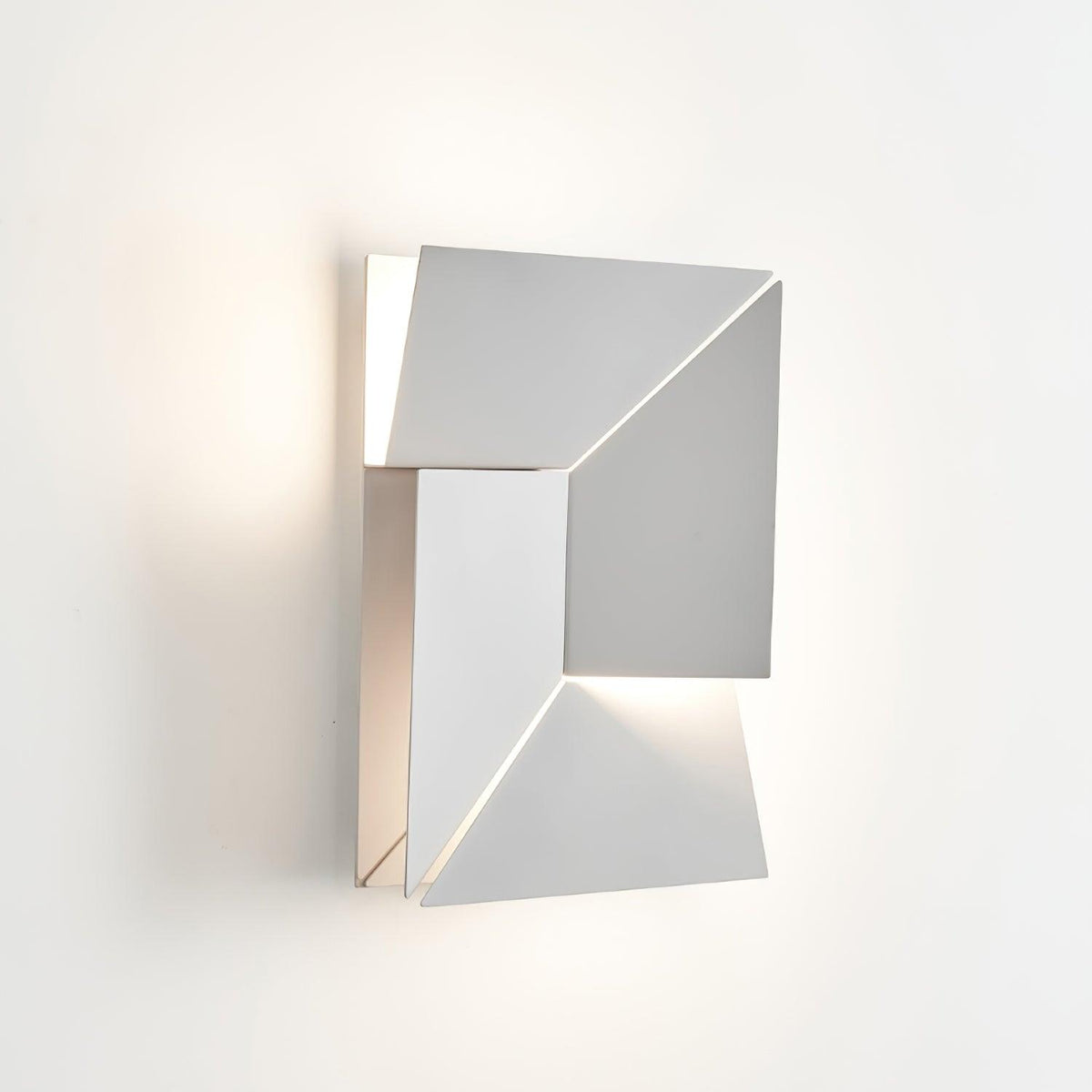 Wandlamp 3D Geometrische panelen gelaagde lichtkunst Afstandsbediening dimmen Modern