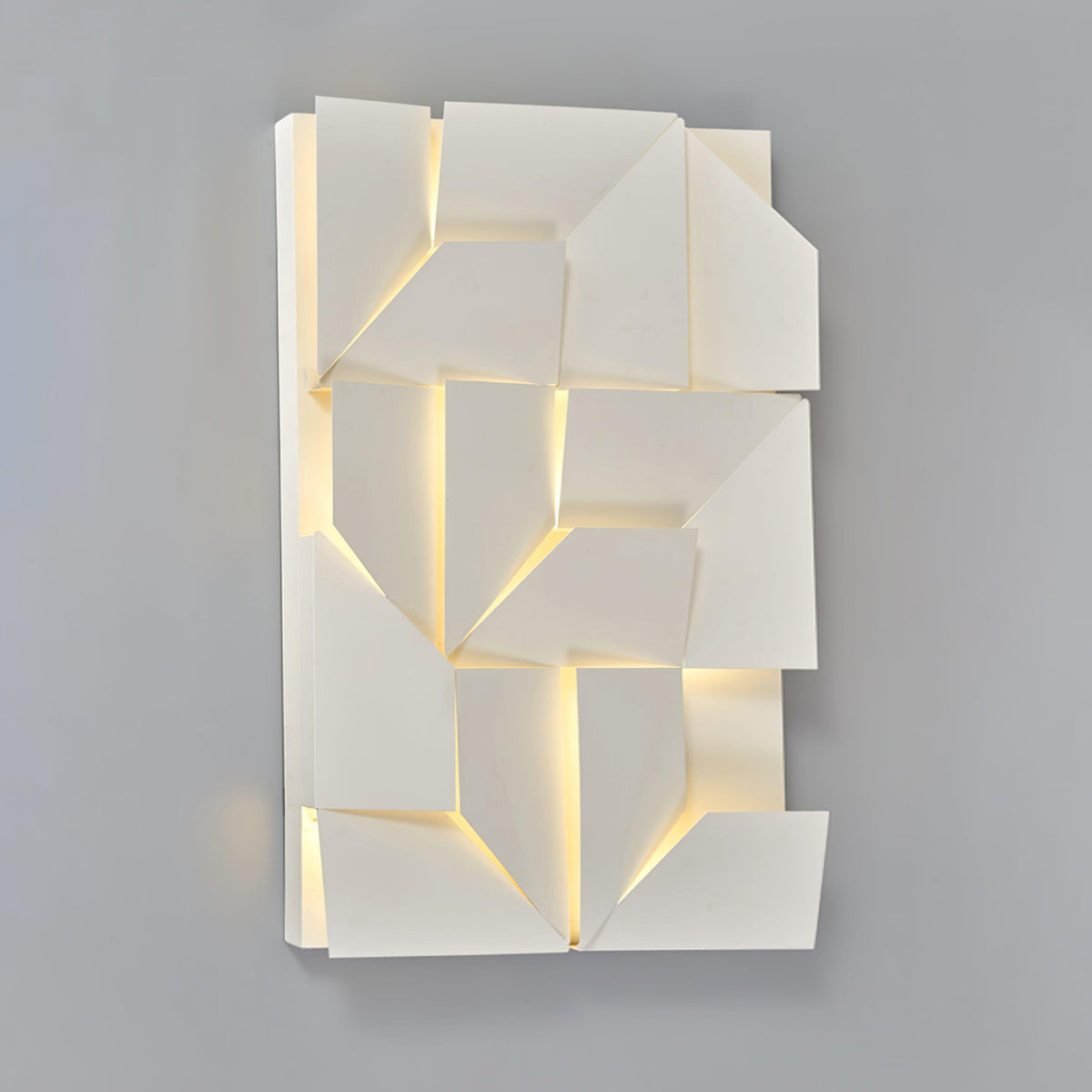 Wandlamp 3D Geometrische panelen gelaagde lichtkunst Afstandsbediening dimmen Modern
