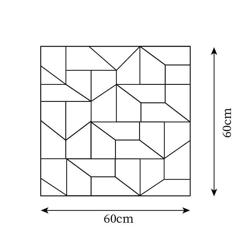 Wandlamp 3D Geometrische panelen gelaagde lichtkunst Afstandsbediening dimmen Modern