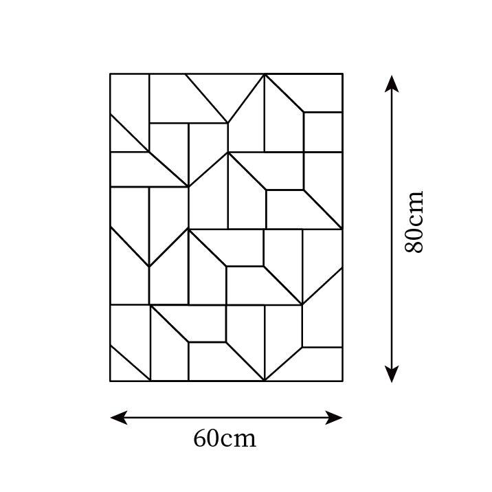 Wandlamp 3D Geometrische panelen gelaagde lichtkunst Afstandsbediening dimmen Modern