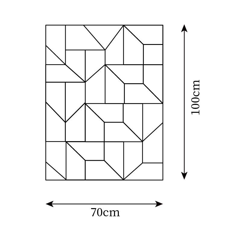 Wandlamp 3D Geometrische panelen gelaagde lichtkunst Afstandsbediening dimmen Modern