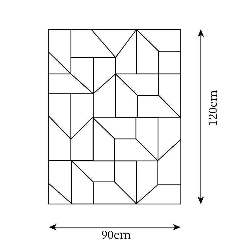 Wandlamp 3D Geometrische panelen gelaagde lichtkunst Afstandsbediening dimmen Modern