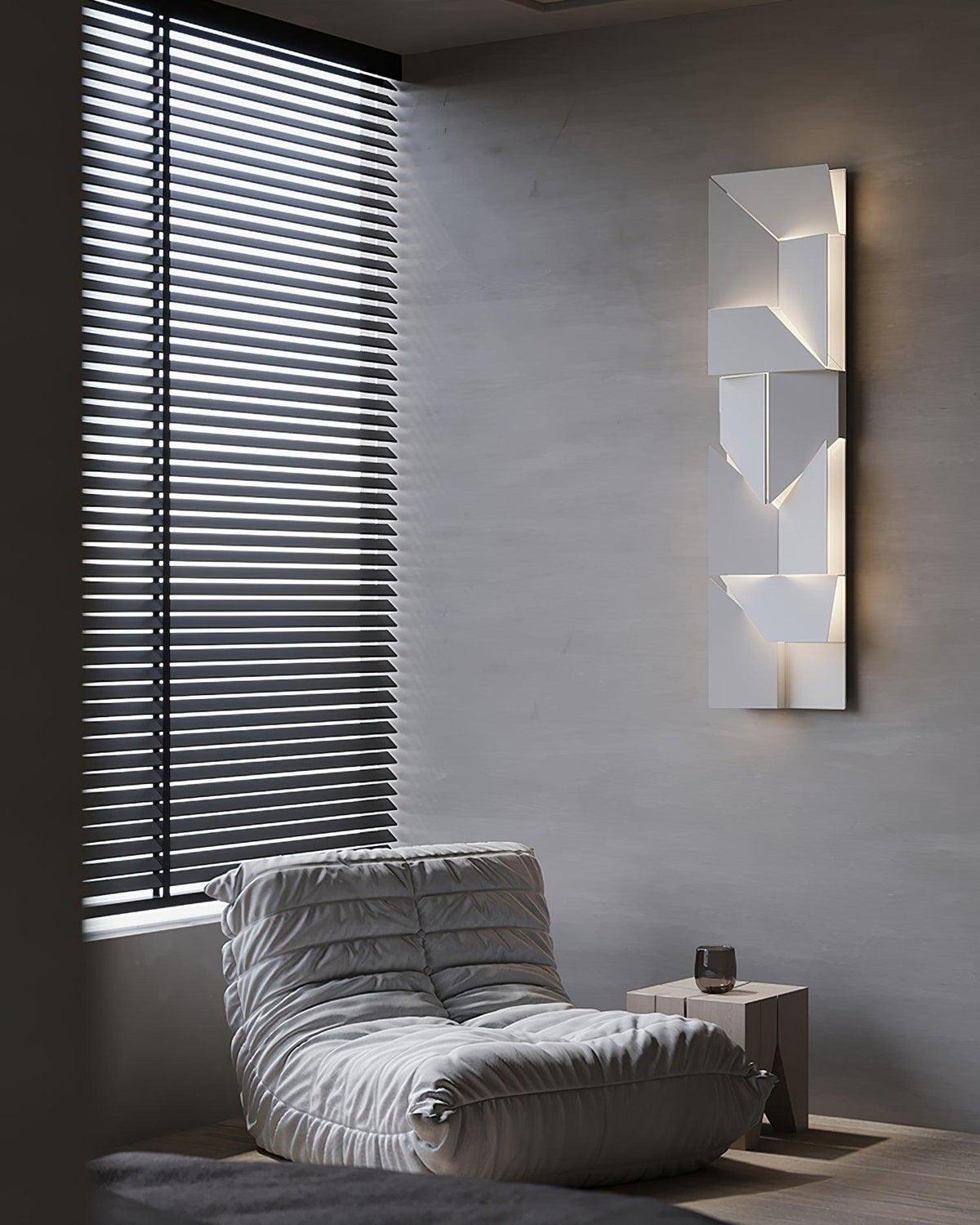 Wandlamp 3D Geometrische panelen gelaagde lichtkunst Afstandsbediening dimmen Modern