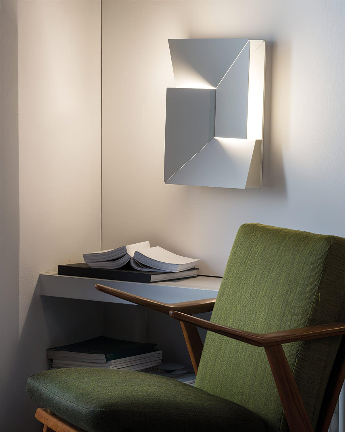 Wandlamp 3D Geometrische panelen gelaagde lichtkunst Afstandsbediening dimmen Modern