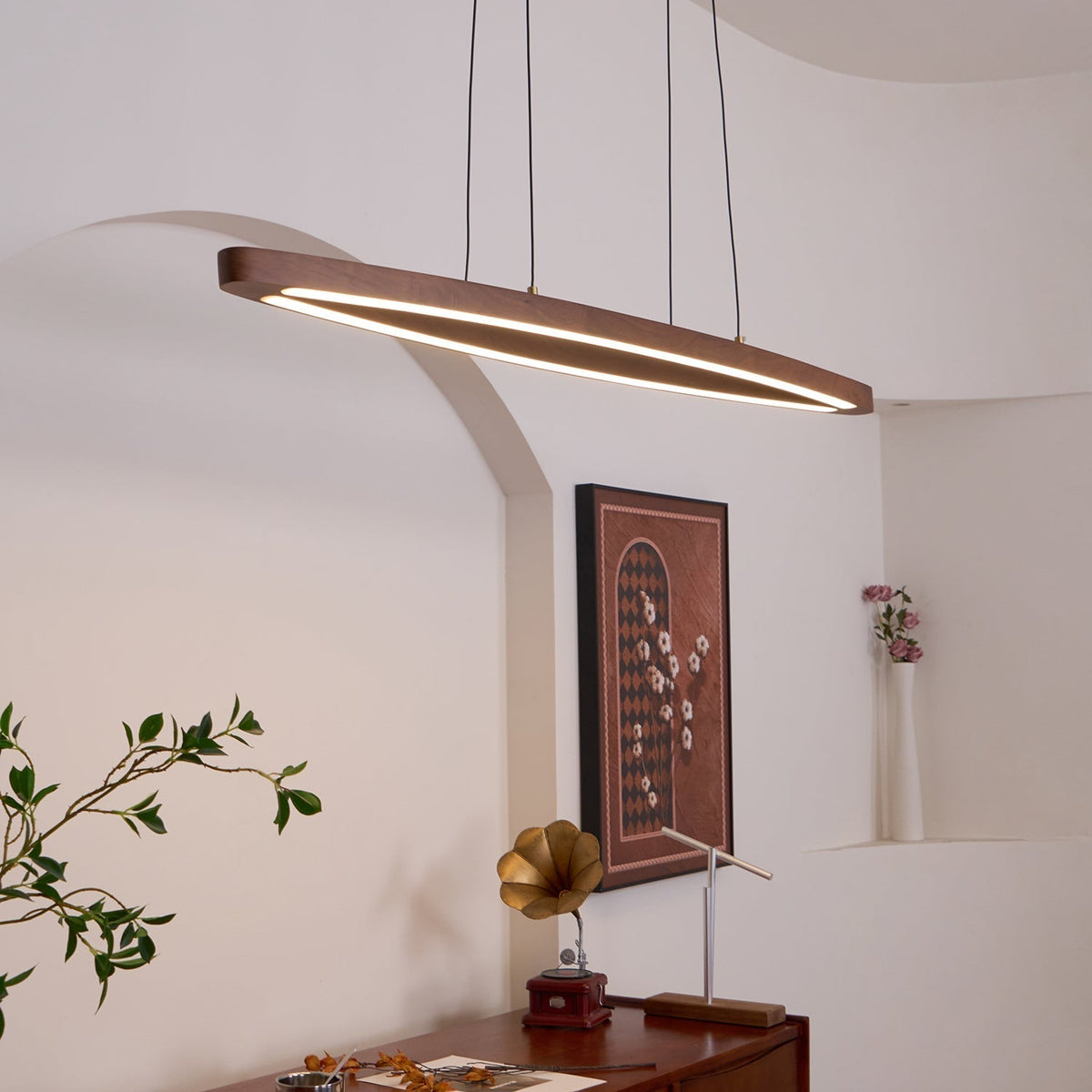 Hylan Hout Minimalistische hanglamp