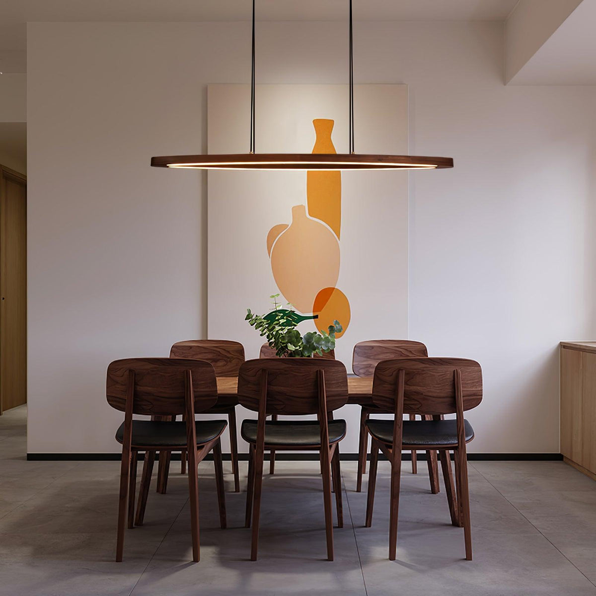 Hylan Hout Minimalistische hanglamp