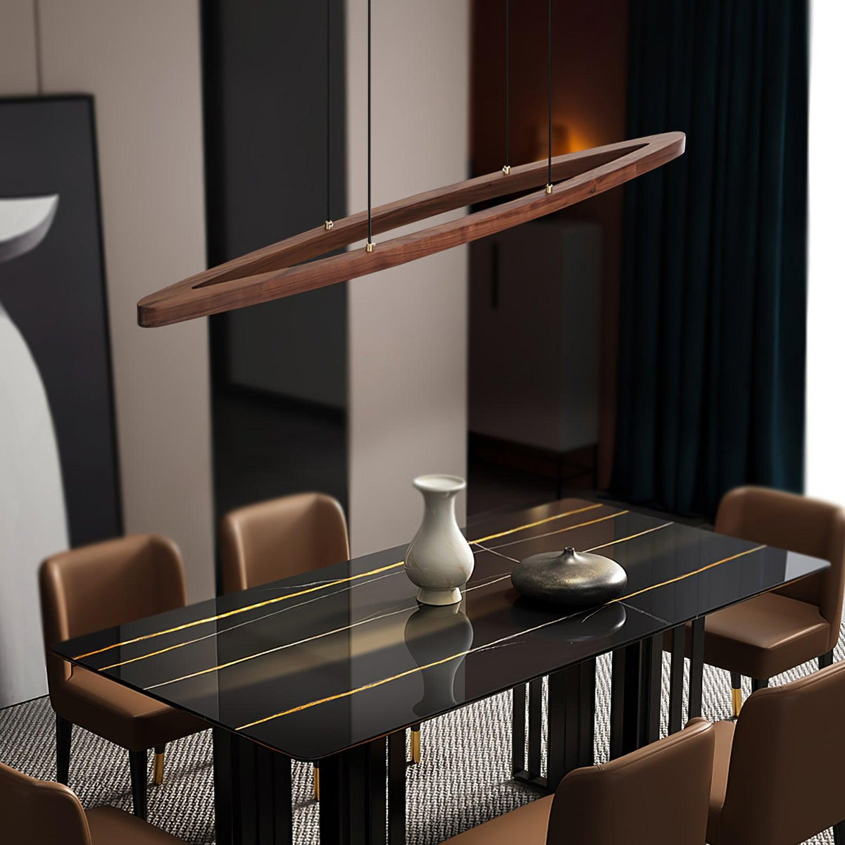 Hylan Hout Minimalistische hanglamp