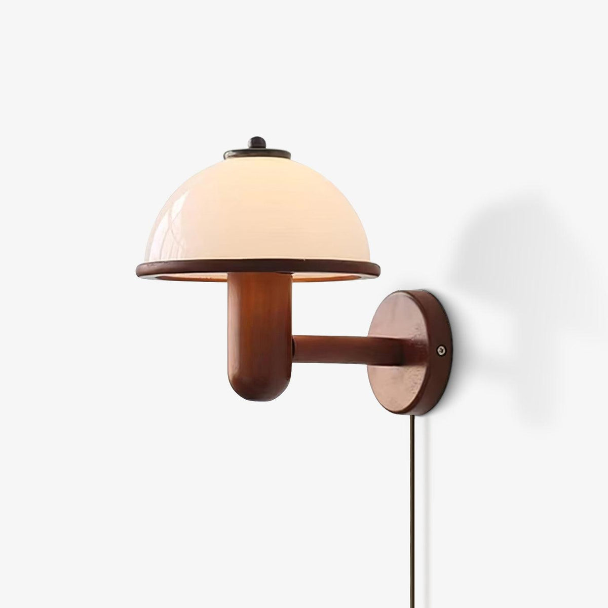 Elvarira wandlamp Mushroom hout