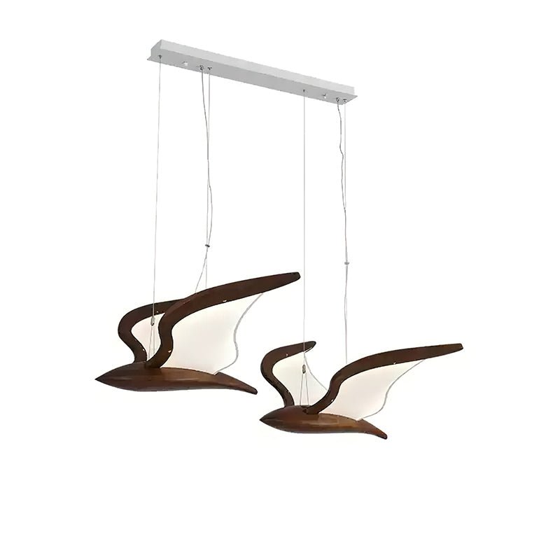 Aldiira Kroonluchter met houten vogelvorm