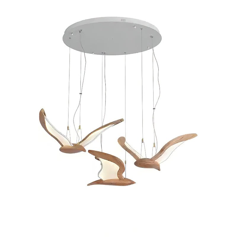 Aldiira Kroonluchter met houten vogelvorm