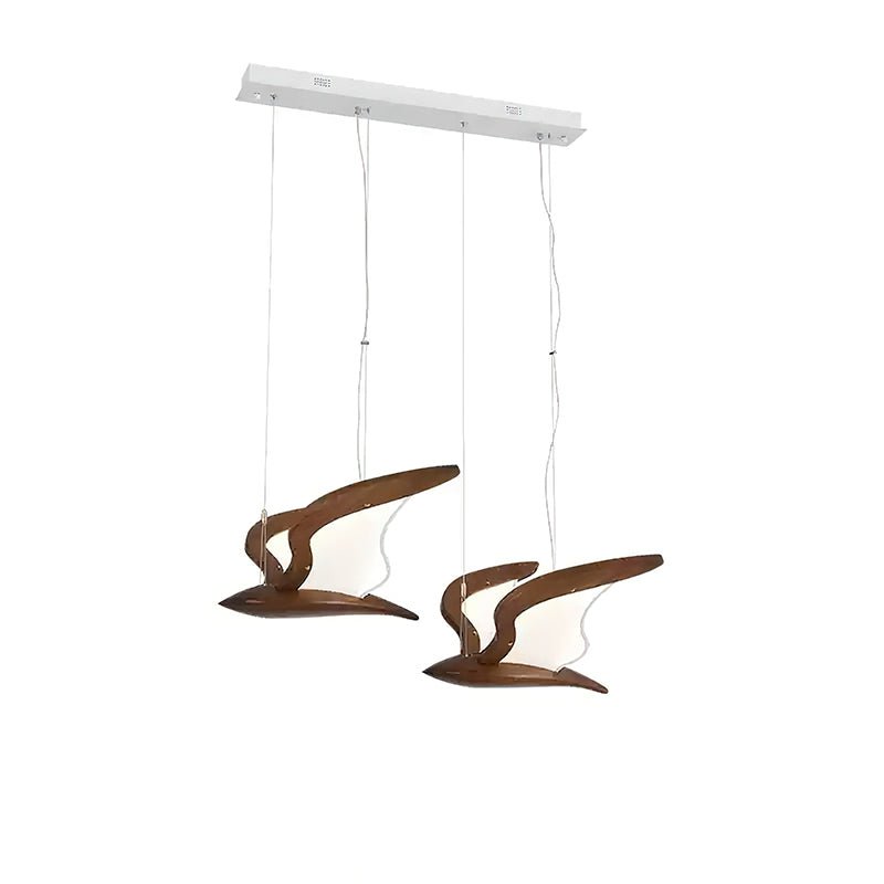 Aldiira Kroonluchter met houten vogelvorm