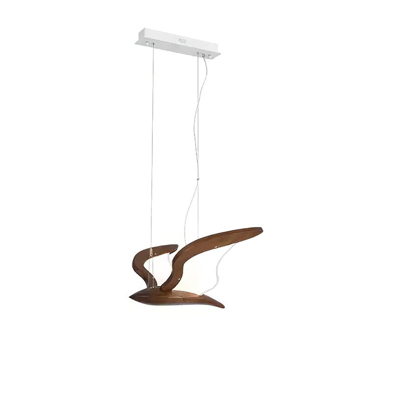 Aldiira Kroonluchter met houten vogelvorm