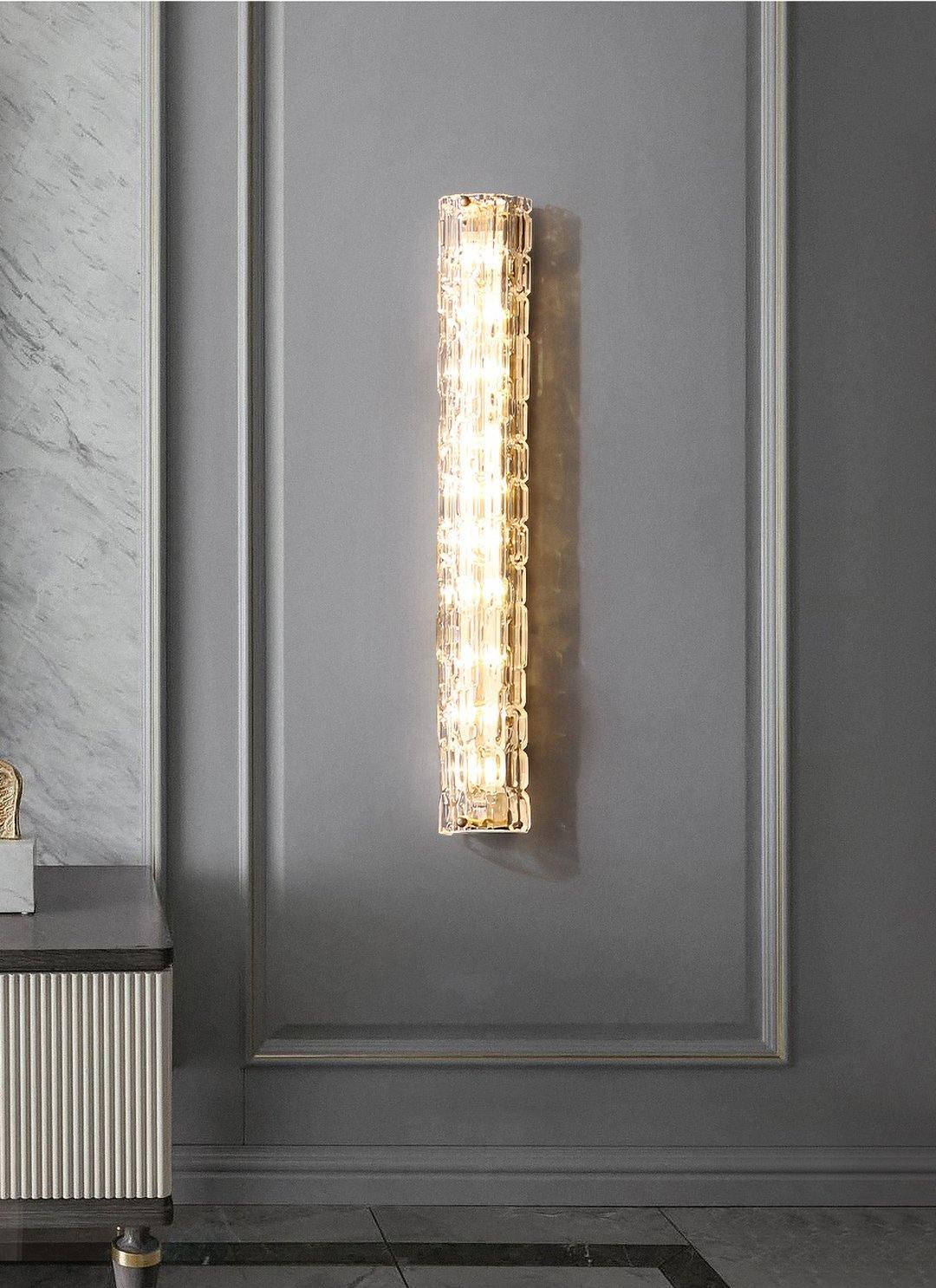 Bexley messing glas glamoureus wandlamp