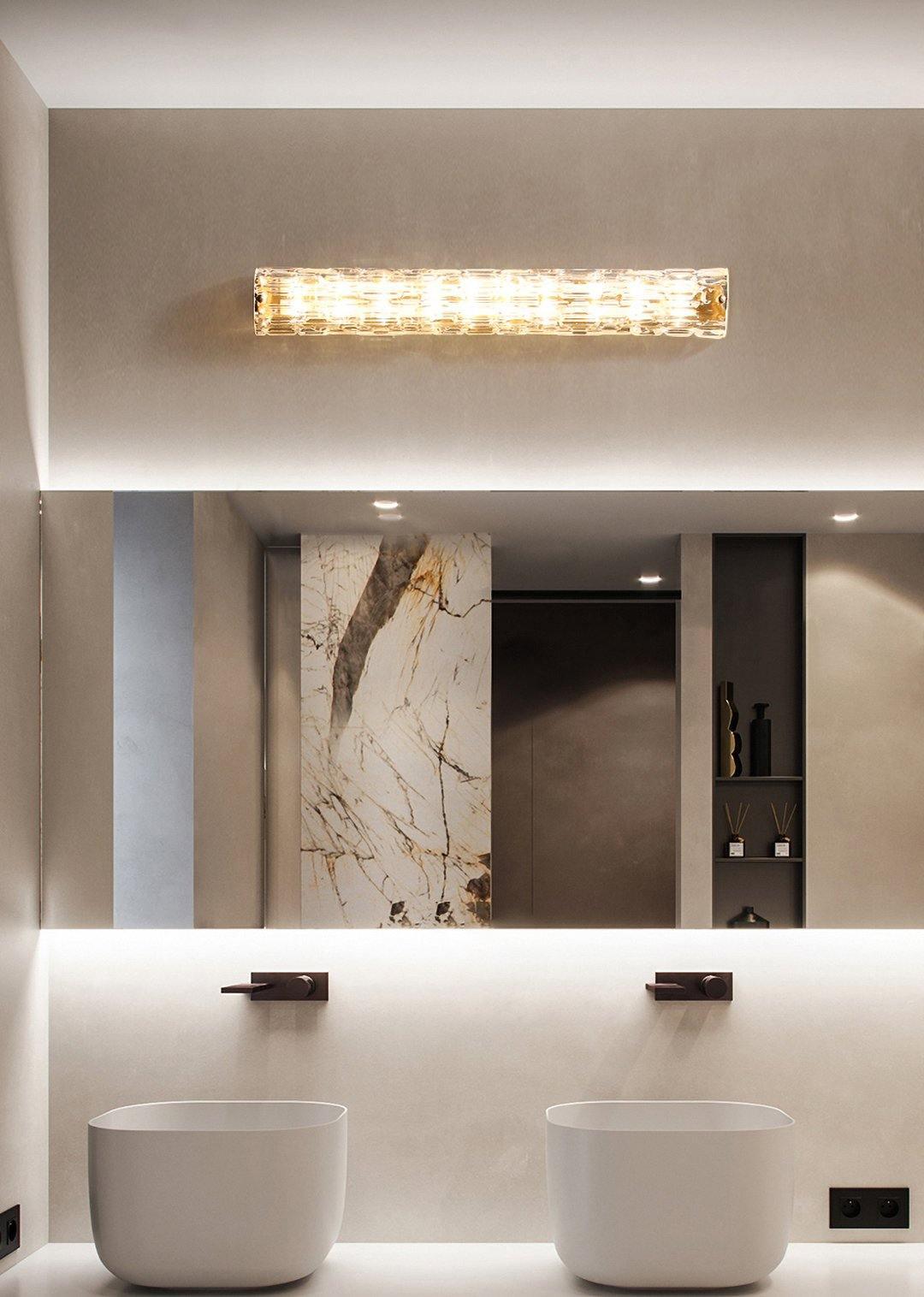 Bexley messing glas glamoureus wandlamp