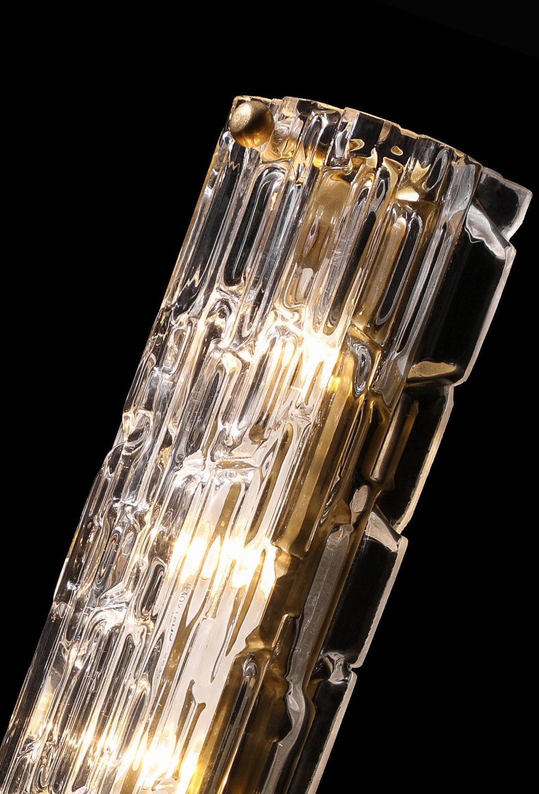 Bexley messing glas glamoureus wandlamp